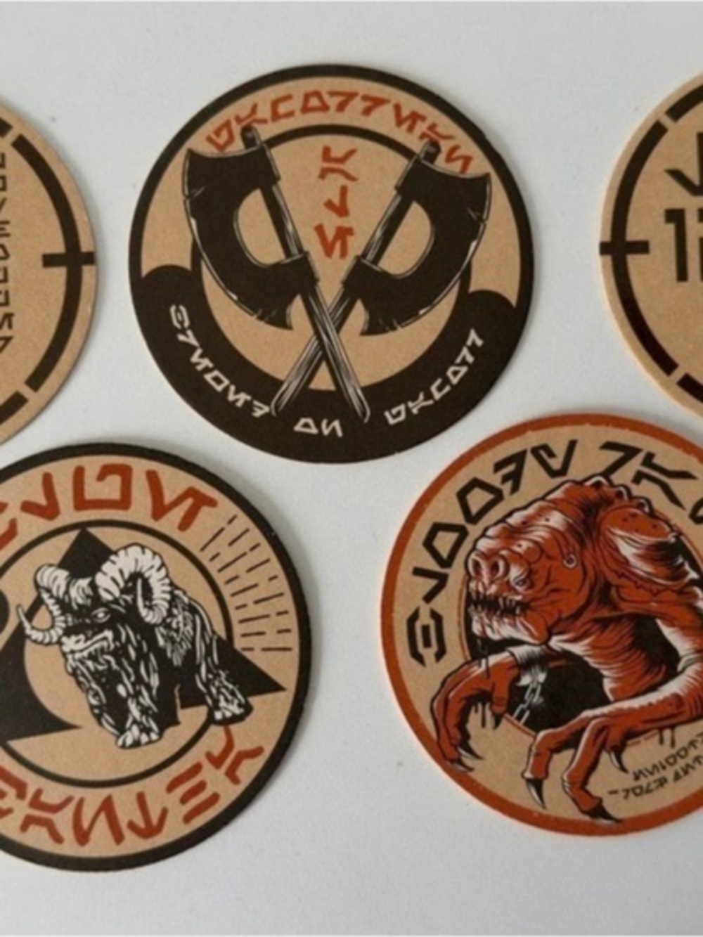 Disney Star Wars Galaxy's Edge Oga's Cantina Coaster Set of 5